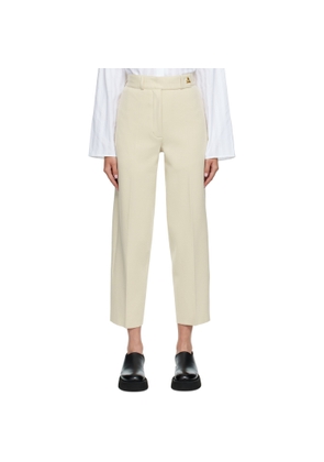 AERON Beige Madeleine Trousers