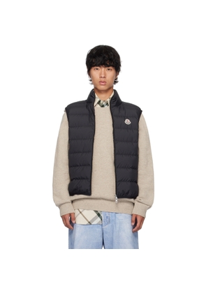 Moncler Black Contrin Down Vest