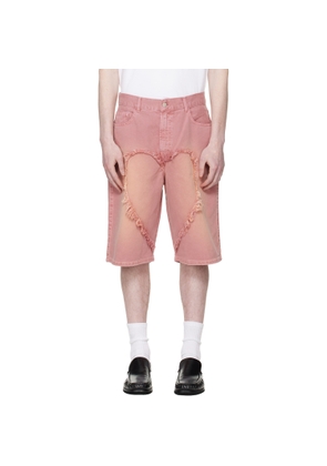 Carne Bollente Pink 'The Love' Denim Shorts