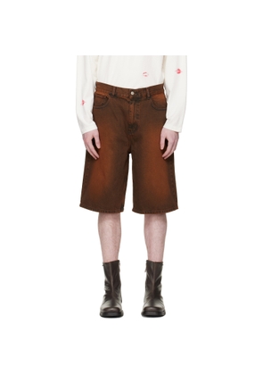 Carne Bollente Brown 'Summer Fantasies' Denim Shorts