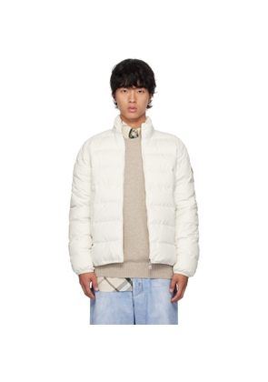 Moncler White Baudinet Down Jacket