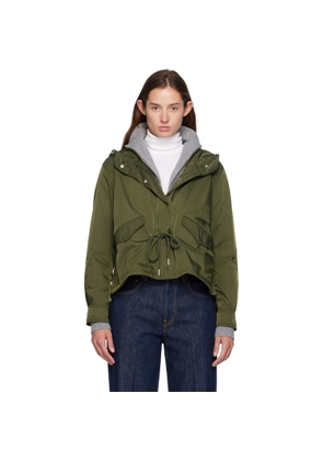 Moncler Green Noizay Hooded Parka Jacket