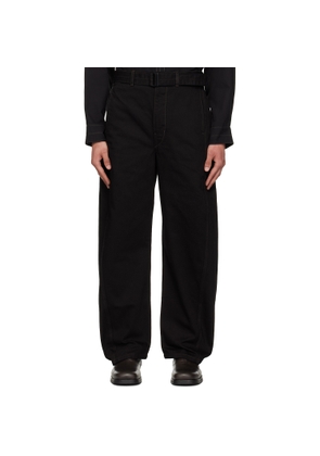 LEMAIRE Black Twisted Belted Jeans