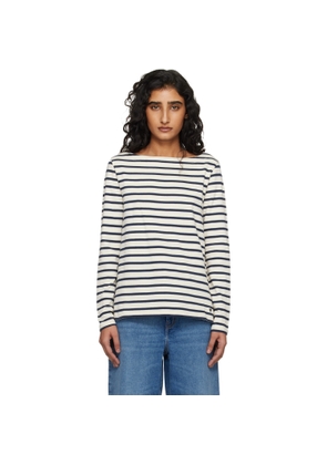 Weekend Max Mara Off-White & Navy Erasmo T-shirt