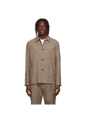 Ahluwalia &PaulSmith SSENSE Exclusive Beige Wool Blazer