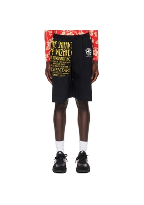 Marine Serre Black Regenerated T-Shirt Shorts