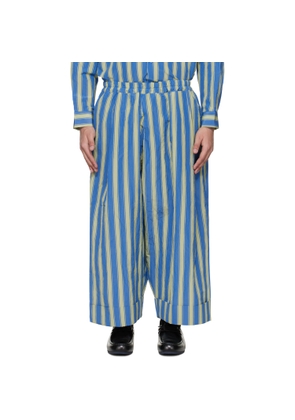 Toogood Blue & Green 'The Baker' Trousers