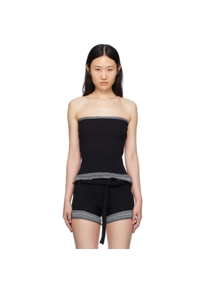 Ottolinger Black Fringes Tube Top