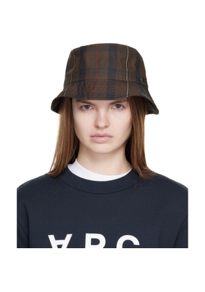 A.P.C. Brown Mark Bucket Hat