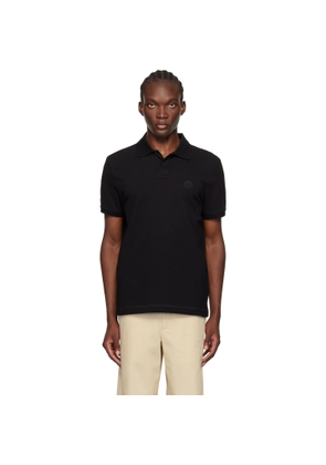 Moncler Black Logo Patch Polo