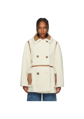 Stand Studio Off-White Chloe Faux-Shearling Jacket