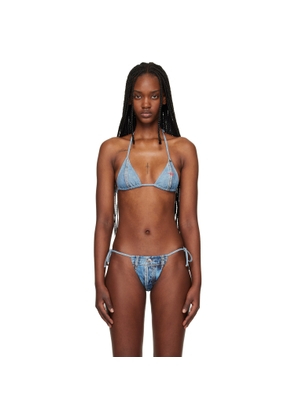 Diesel Blue Tatiana-Dnm Bikini Top