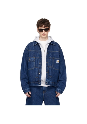 Carhartt Work In Progress Blue Belmar Denim Jacket