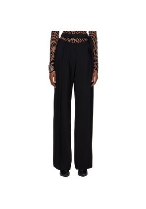 Mugler Black Fluid Trousers