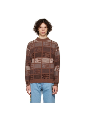 Rassvet Brown Jacquard Sweater