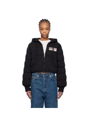 Moncler Genius Moncler x Palm Angels Black Zip Up Down Hoodie