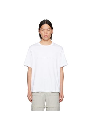Helmut Lang White Embroidered T-Shirt