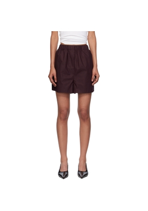 The Frankie Shop Purple Lui Organic Cotton Boxer Shorts