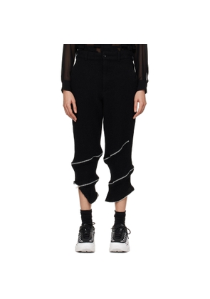 Black Comme des Garçons Black Tweed Trousers