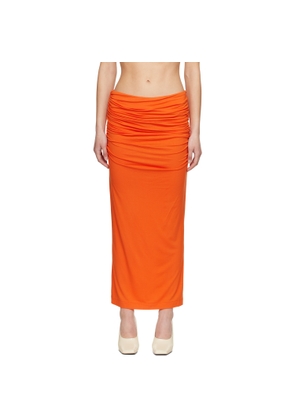 Entire Studios Orange Surge Maxi Skirt