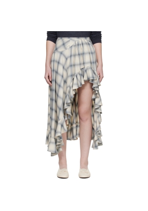Collina Strada Off White Florist Midi Skirt