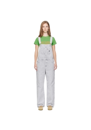 Carhartt Work In Progress Gray Bib Straight Overalls