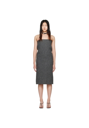 We11done Gray Tube Midi Dress