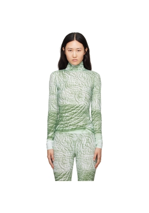 MM6 Maison Margiela Green Trompe L'œil Turtleneck