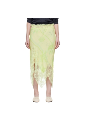Collina Strada Yellow Waterlily Midi Skirt