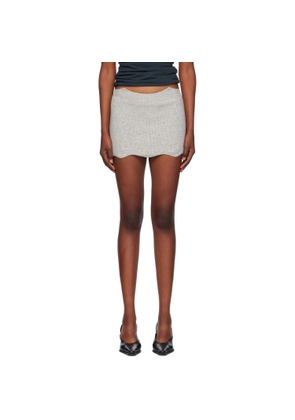 Aya Muse Gray Janus Miniskirt