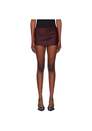 Aya Muse Burgundy Salas Miniskirt