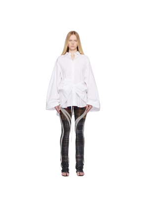Ottolinger White Liberated Double Shirt Minidress