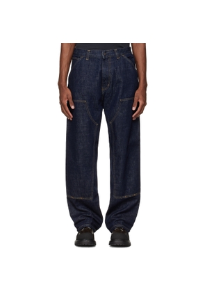Carhartt Work In Progress Navy OG Double Knee Jeans