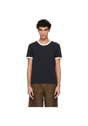 A.P.C. Black Contrast Trim T-shirt