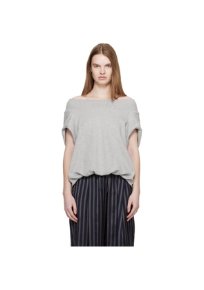 Dries Van Noten Gray Cocoon Sweatshirt
