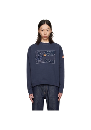 Moncler Genius Moncler x Gilga Farm Navy Cotton Sweatshirt