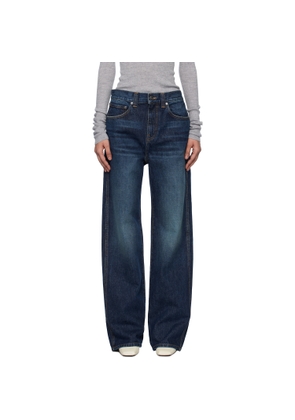 KHAITE Navy Bonnie Jeans