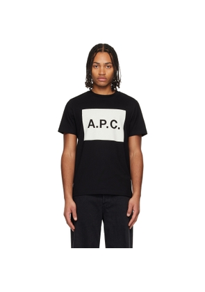 A.P.C. Black Cotton T-shirt