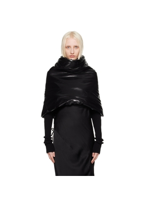 Rick Owens Black Porterville Cowl Scarf