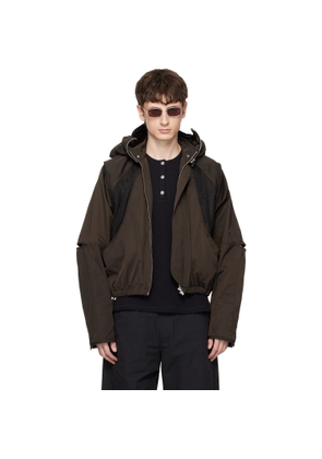 FFFPOSTALSERVICE Brown Parachute Hooded Gen 2 Jacket