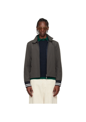 Moncler Gray Prieure Reversible Down Bomber Jacket
