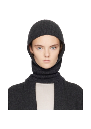 Lauren Manoogian Black Soft Rib Balaclava