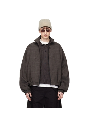 FFFPOSTALSERVICE Brown Vented OS Track Jacket