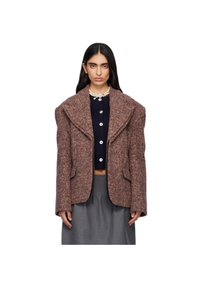 SHUSHU/TONG Multicolor Peak Lapel Oversized Blazer