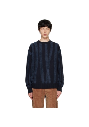 le PÈRE Blue Tyndell Stripe Sweater