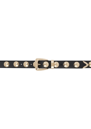 KHAITE Black Benny With Studs Belt