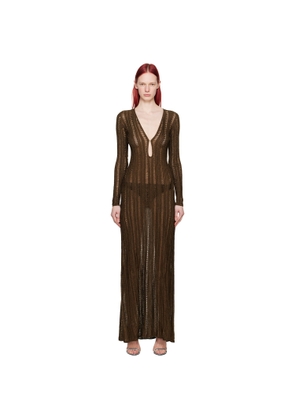 TOM FORD Brown Evening Maxi Dress