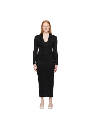 TOM FORD Black Metallic Midi Dress