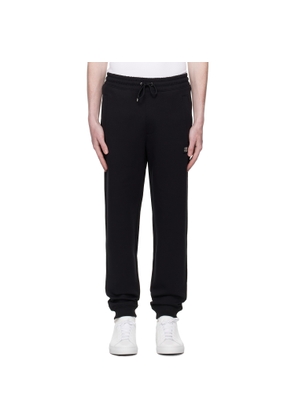 Hugo Black Stacked Logo Cotton Tracksuit Sweatpants