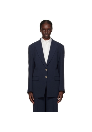BOSS Navy Cutout Blazer